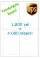 Verzendetiket / Pakketlabel UPS 105x148,5mm - 4 labels per vel - doos à 1.000 vel