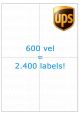 Verzendetiket / Pakketlabel UPS 105x148,5mm - 4 labels per vel - doos à 600 vel