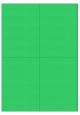 Groen A4 etiket / Laservel 105x148,5mm - 4 per vel permanent (doos à 200 vel)
