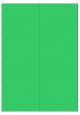 Groen A4 etiket / Laservel 105x297mm - 2 per vel permanent (doos à 200 vel)