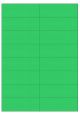 Groen A4 etiket / Laservel 105x37,1mm - 16 per vel permanent (doos à 200 vel)