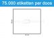 Prijsetiket wit 16x18mm - permanente belijming - doos à 50 rol à 1.500 etiketten