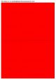Fluor rood A4 etiket / Laservel 210x148,5mm - 2 per vel permanent (doos à 200 vel)
