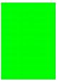 Fluor groen A4 etiket / Laservel 210x280mm - 1 per vel permanent (doos à 200 vel)