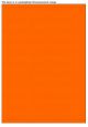 Fluor oranje A4 etiket / Laservel 210x280mm - 1 per vel permanent (doos à 200 vel)