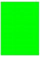 Fluor groen A4 etiket / Laservel 210x292mm - 1 per vel permanent (doos à 200 vel)