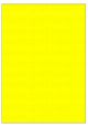 Fluor geel A4 etiket / Laservel 210x292mm - 1 per vel permanent (doos à 200 vel)