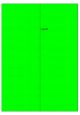 Fluor groen A4 etiket / Laservel 210x297mm - 1 per vel permanent (doos à 200 vel)