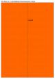 Fluor oranje A4 etiket / Laservel 210x297mm - 1 per vel permanent (doos à 200 vel)