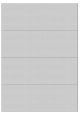 Polyester A4 etiket / Laservel Aluminium zilver mat - 210x74,25mm - 4 per vel - permanent (doos à 200 vel)