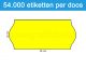 Prijsetiket fluor geel 26x12mm - permanente belijming - doos à 36 rol à 1.500 etiketten