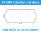 Prijsetiket wit 26x12mm met u-stanzing voor Sato Samark - afneembare belijming - doos à 36 rol à 1.500 etiketten