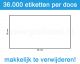 Prijsetiket wit 26x16mm - afneembare belijming - doos à 36 rol à 1.000 etiketten