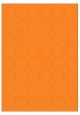 Oranje A4 etiket / Laservel -- Ø32mm-rond - 48 per vel permanent (doos à 200 vel)