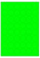 Fluor groen A4 etiket / Laservel Ø32mm-rond - 48 per vel permanent (doos à 200 vel)