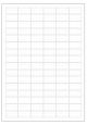 Polyester A4 etiket / Laservel Transparant mat - 32x16mm -- 96 per vel - permanent (doos à 200 vel)