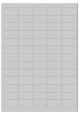 Polyester A4 etiket / Laservel Aluminium zilver mat - 38,1x21,2mm - 65 per vel - permanent (doos à 200 vel)
