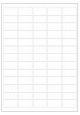 Polyester A4 etiket / Laservel Transparant mat - 38,1x21,2mm - 65 per vel - permanent (doos à 200 vel)