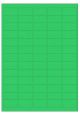 Groen A4 etiket / Laservel 38,1x21,2mm - 65 per vel permanent (doos à 200 vel)