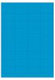 Blauw A4 etiket / Laservel 48,3x29,7mm - 36 per vel permanent (doos à 200 vel)