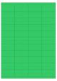 Groen A4 etiket / Laservel 52,5x25,4mm - 44 per vel permanent (doos à 200 vel)