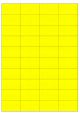 Fluor geel A4 etiket / Laservel 52,5x29,7mm - 40 per vel permanent (doos à 200 vel)