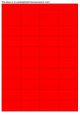 Fluor rood A4 etiket / Laservel 52,5x29,7mm - 40 per vel permanent (doos à 200 vel)