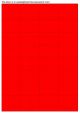 Fluor rood A4 etiket / Laservel 52,5x35mm - 32 per vel permanent (doos à 200 vel)