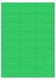 Groen A4 etiket / Laservel 63,5x33,9mm - 24 per vel permanent (doos à 200 vel)