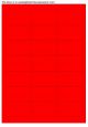 Fluor rood A4 etiket / Laservel 63,5x38,1mm - 21 per vel permanent (doos à 200 vel)