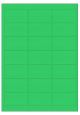 Groen A4 etiket / Laservel 63,5x38,1mm - 21 per vel permanent (doos à 200 vel)
