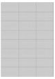 Polyester A4 etiket / Laservel Aluminium zilver mat - 70x37,1mm - 24 per vel - permanent (doos à 200 vel)