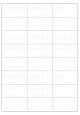 Polyester A4 etiket / Laservel Transparant mat - 70x37,1mm - 24 per vel - permanent (doos à 200 vel)