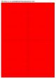 Fluor rood A4 etiket / Laservel 99,1x139mm - 4 per vel permanent (doos à 200 vel)