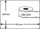 Dymo compatible label 51x12,5mm - 99017